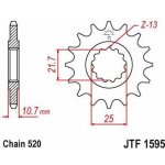 JT Sprockets JTF1595-16RB – Zbozi.Blesk.cz