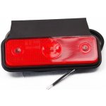 poziční LED světlo 12/24V, s držákem, červené – Zboží Mobilmania