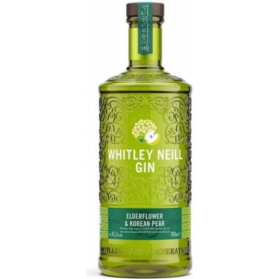 Whitley Neill Elderflower & Korean Pear 41,3% 0,7 l (holá láhev) – Hledejceny.cz