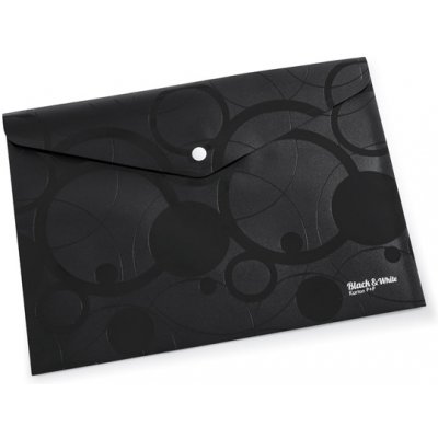 Karton P+P Black & White A4 desky s drukem černé – Zboží Mobilmania
