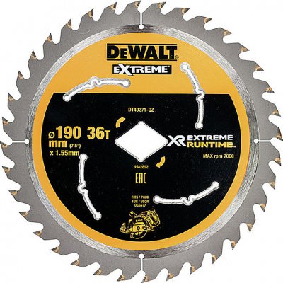 DeWALT DT40271 Pilový kotouč 190 x 1,55 mm, 36 zubů – Zbozi.Blesk.cz