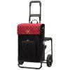 Nákupní taška a košík Komfort Malit se sedátkem červená