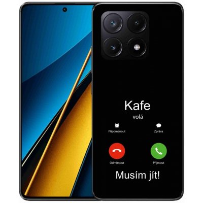 mmCase na Xiaomi Poco X6 Pro 5G - kafe volá černé pozadí – Zboží Živě