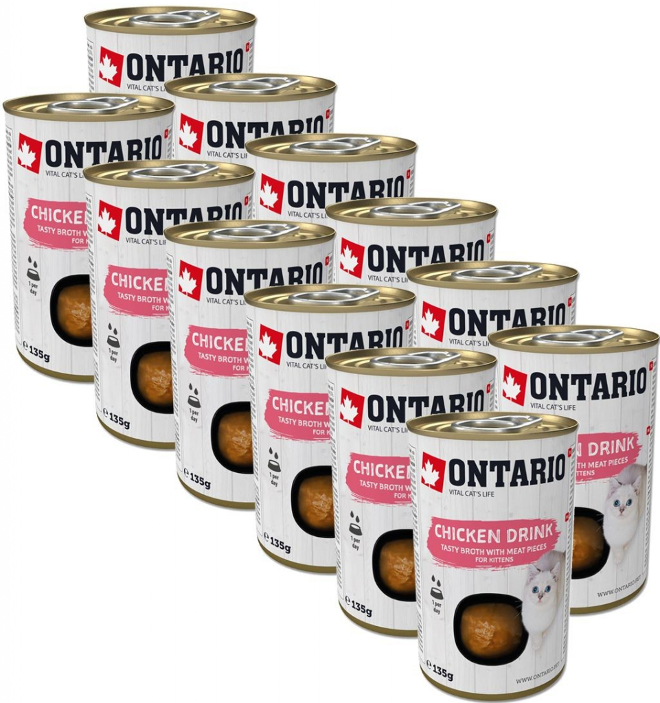 Ontario Kitten chicken drink 12 x 135 g