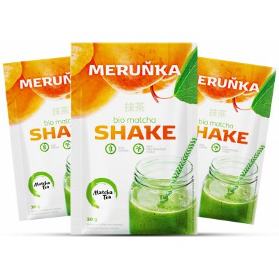 Čajová květina Matcha Tea Bio Matcha shake meruňka 3 x 30 g