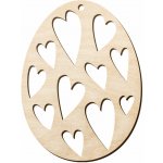 Dřevia Dřevěný výřez Velikonoční vajíčko 2, 6x8 cm – Hledejceny.cz