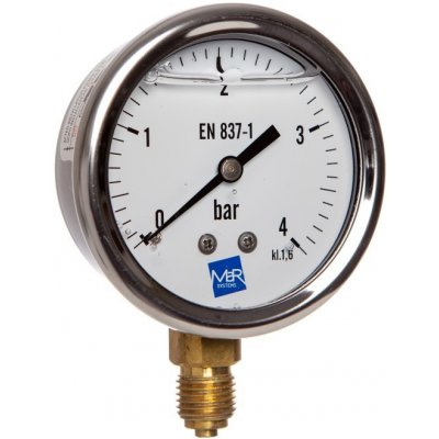 PREMATLAK manometr P300 / 304 G 0/4bar, G1/4B spodní přip.+ glycerinové plnění – Hledejceny.cz