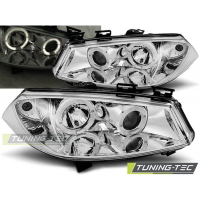 Tuning-Tec Přední čirá světla Renault Megane II (2002 - 2006) - chromované - Angel Eyes – Hledejceny.cz