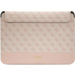 Guess taška na notebook 14" GUCS14PS4SGW pink Comp Sleeve U 4G Stripe Metal Logo – Zboží Živě