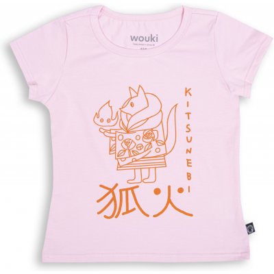 Wouki Dívčí triko Akatsuki Light pink – Zboží Mobilmania