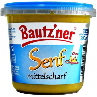 BAUTZNER Hořčice, středně ostrá, 200ml – Zboží Dáma
