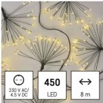 Emos D3AW11 LED nano řetěz svítící trsy teplá bílá 8m – Hledejceny.cz