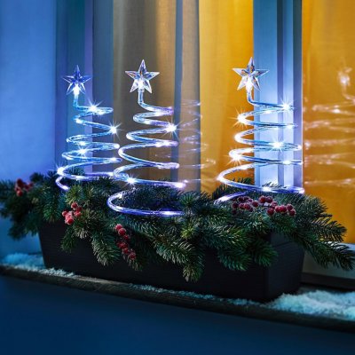 Die moderne Hausfrau LED dekorace Vánoční stromek 3 ks – Zboží Dáma