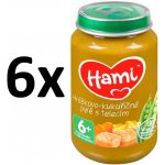 Hami Hráškovo kukuřičné pyré s telecím 6 x 200 g – Zboží Dáma