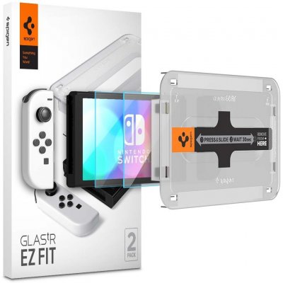 SPIGEN Glass EZ FIT 2-pack Nintendo Switch OLED