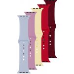 FIXED Silicone Strap pro Apple Watch 42/44/45/49mm červený/modrý/žlutý/fialový/vínový FIXSST-434-5SET3 – Hledejceny.cz