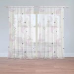 Záclony Fialové měsíčky: 2 ks - 150x250 cm - Sablio – Hledejceny.cz