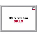 BFHM Plastový rám 35x28cm stříbrný – Zboží Mobilmania
