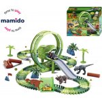 Mamido Dinosauří závodní dráha s autíčky a zvířátky 96 dílů MT1518 – Hledejceny.cz