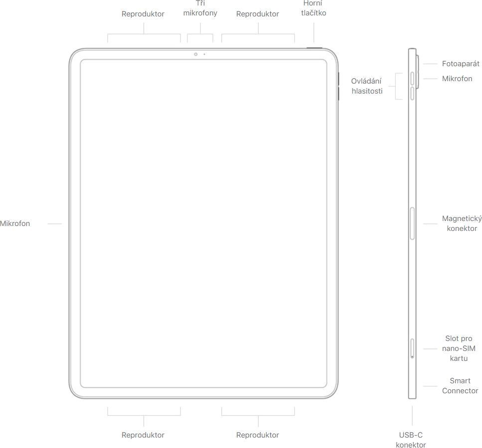 Apple iPad Pro 11 (2020) Wi-Fi + Cellular 128GB Silver MY2W2FD/A od 19 993  Kč - Heureka.cz