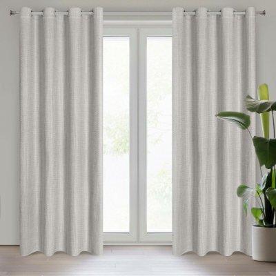 EUROFIRANY ZÁVĚS NA KROUŽCÍCH MADISON 140X250 CM STŘÍBRNÁ – Hledejceny.cz