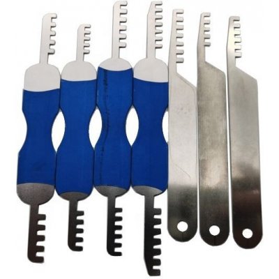 Mobilly sada hřebenových planžet LockPick 7v1 na otevírání visacích zámků ML0021 – Zboží Dáma