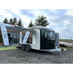 Debon C700 ALU s bočním výklopem černý – uzavřený skříňový přívěs