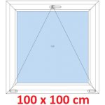 Soft Plastové okno 100x100 cm sklopné Oregon – Hledejceny.cz
