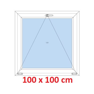 Soft Plastové okno 100x100 cm sklopné Oregon – Hledejceny.cz