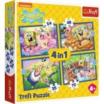 TREFL SpongeBobův život 4v1 35,48,54,70 dílků – Sleviste.cz