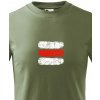 Dětské tričko Canvas dětské tričko Turistická značka červená, Military 69