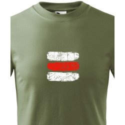 Canvas dětské tričko Turistická značka červená, Military 69