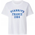 Esmara dámské triko bílá/modrá – Zbozi.Blesk.cz