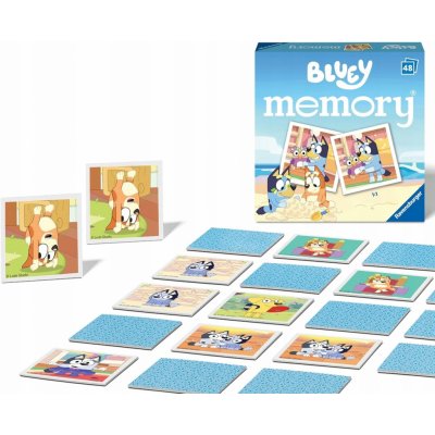 Ravensburger 20934 - mini memory® Bluey, Spieleklassiker für alle Fans der TV-Serie, Merkspiel für 2 - 6 Spieler ab 3 Jahren – Sleviste.cz