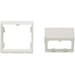 MINI-COM pro 2 moduly, 45x45mm, úhlová, arkticky bílá – Hledejceny.cz