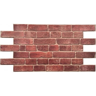 Impol Trade 3D PVC CPVC6 960 x 480 mm cihla červená s šedou spárou 1ks – Zboží Mobilmania