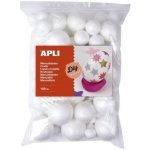 APLI polystyrénové koule Jumbo, mix velikostí, 100 ks, bílé – Zboží Dáma