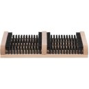 Strend Pro WMN.1 kartáčová rohož dřevěná 36 x 26,5 x 5,5 cm