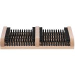 Strend Pro WMN.1 kartáčová rohož dřevěná 36 x 26,5 x 5,5 cm – Hledejceny.cz