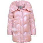 Dívčí zimní kabát GLO STORY metalický s hvězdami Růžová – Zboží Dáma