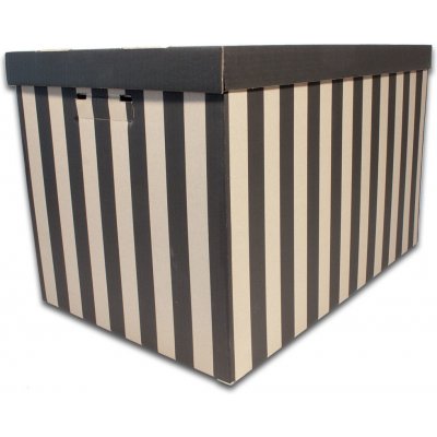 Hit Krabice úložná, 560 x 370 x 360 černá 2 ks – Hledejceny.cz