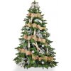 Vánoční stromek LAALU Ozdobený stromeček SEVERSKÁ ZIMA 270 cm s 136 ks ozdob a dekorací