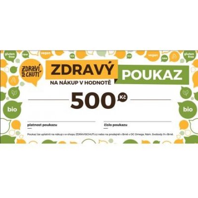 Dárkový poukaz na 500 Kč Zdraví s chutí – Hledejceny.cz