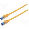 síťový kabel Lanberg PCF6A-10CC-0100-O Patch, S/FTP, 6a, lanko, CCA, LSZH, 1m, oranžový