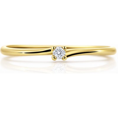Cutie Diamonds Třpytivý ze žlutého zlata s briliantem DZ6733 2948 00 X 1 – Zboží Dáma
