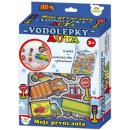 Teddies Vodolepky Moje první auta pěnová sada se síťkou 12ks