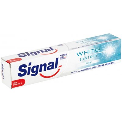 Signal White System Pure bělicí zubní pasta 75 ml – Zbozi.Blesk.cz