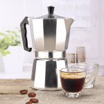 HI Espresovač na 6 šálků - 300 ml - hliník - 16,7 x 10,2 x 20,5 cm – Zboží Mobilmania