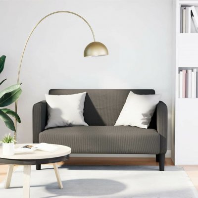 vidaXL Loveseat Sofa Light Grey 109 cm manšestrová tkanina 11461.4100522 – Zboží Mobilmania