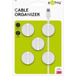 Goobay držák kabelů na desku stolu samolepící 5ks bílý 95183 19.92.3261 – Zboží Živě